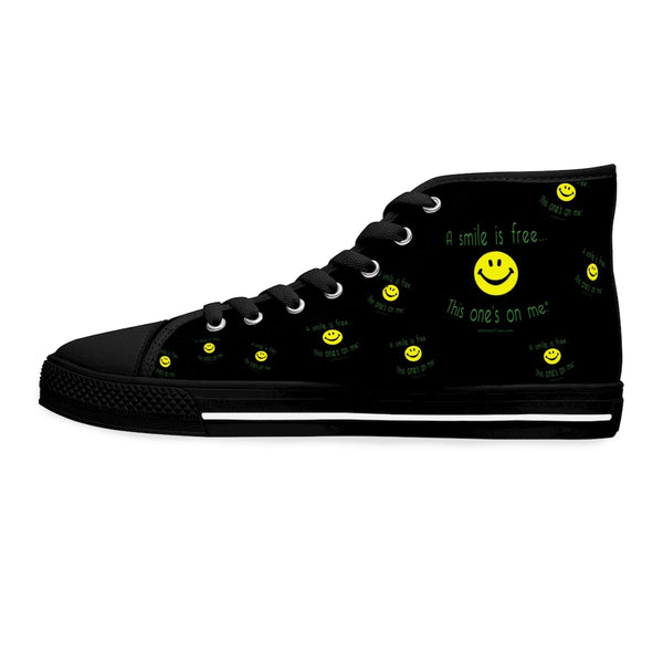 Women's High Top Sneakers Smile Jamaica YGB