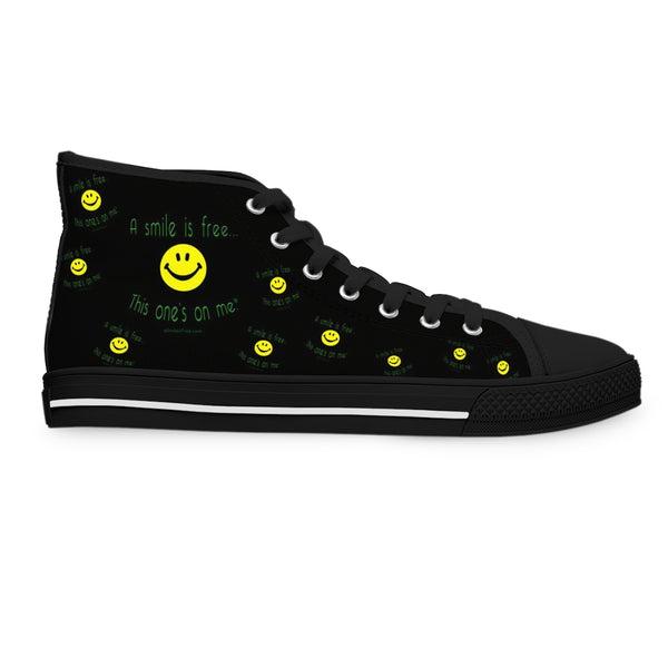Women's High Top Sneakers Smile Jamaica YGB