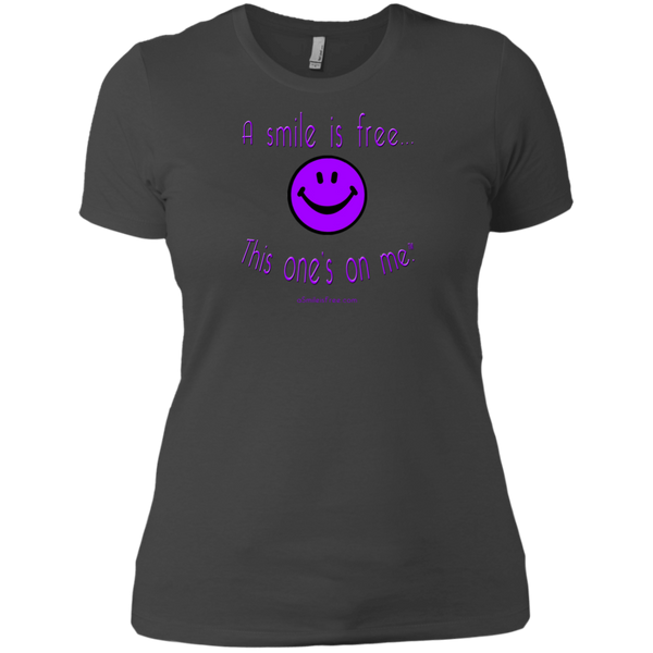 NL3900 Ladies' Boyfriend T-Purple Smile