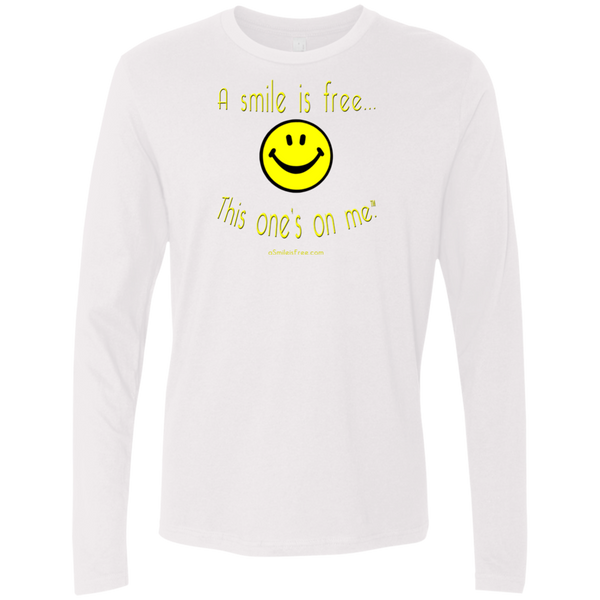 NL3601 Men's Premium LS Yellow Smile