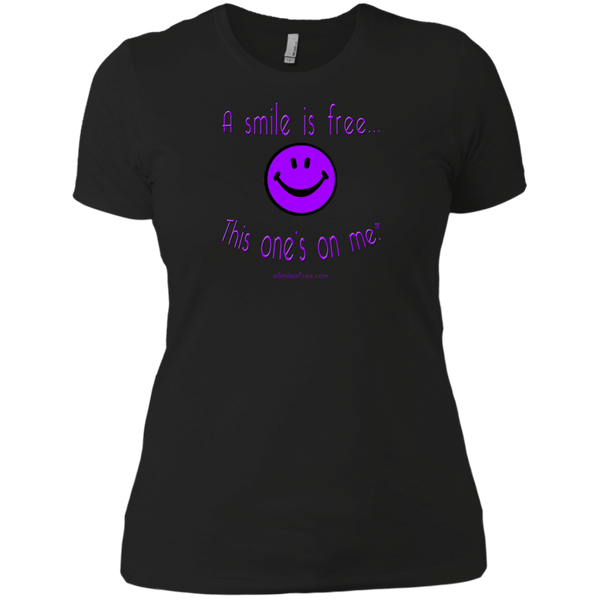 NL3900 Ladies' Boyfriend T-Purple Smile