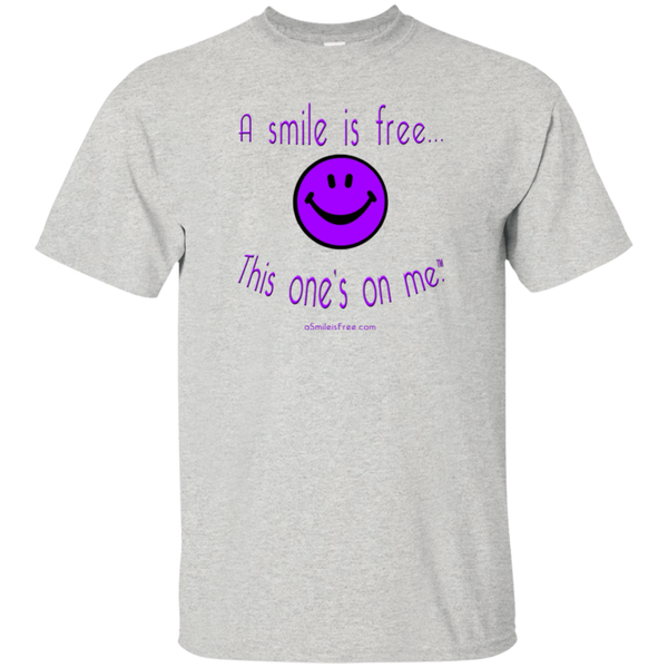 G200 Ultra Cotton T-Shirt Purple Smile