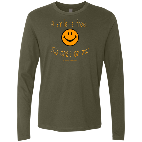 NL3601 Men's Premium LS Pumpkin Smile