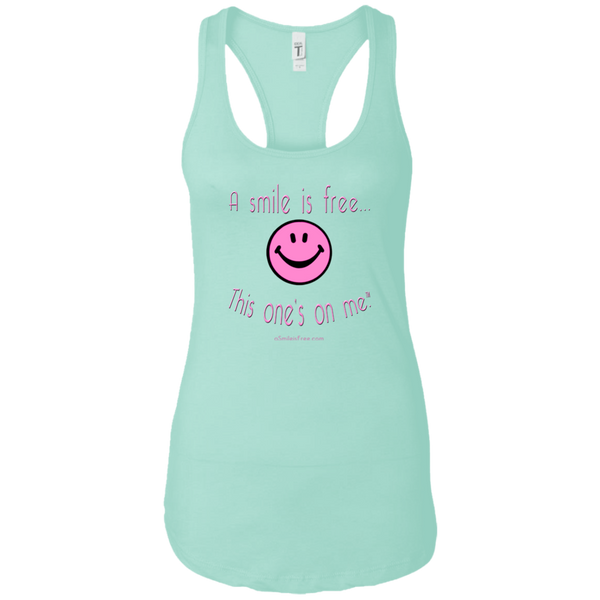 NL1533 Ladies Ideal Racerback Tank Pink Smile
