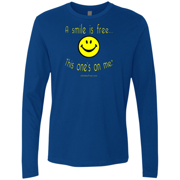 NL3601 Men's Premium LS Yellow Smile