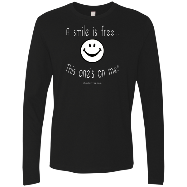 NL3601 Next Level Men's Premium LS White Smile