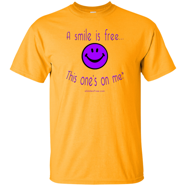 G200 Ultra Cotton T-Shirt Purple Smile