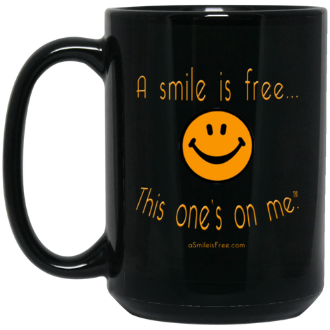 BM15OZ 15 oz. Black Mug Pumpkin Smile