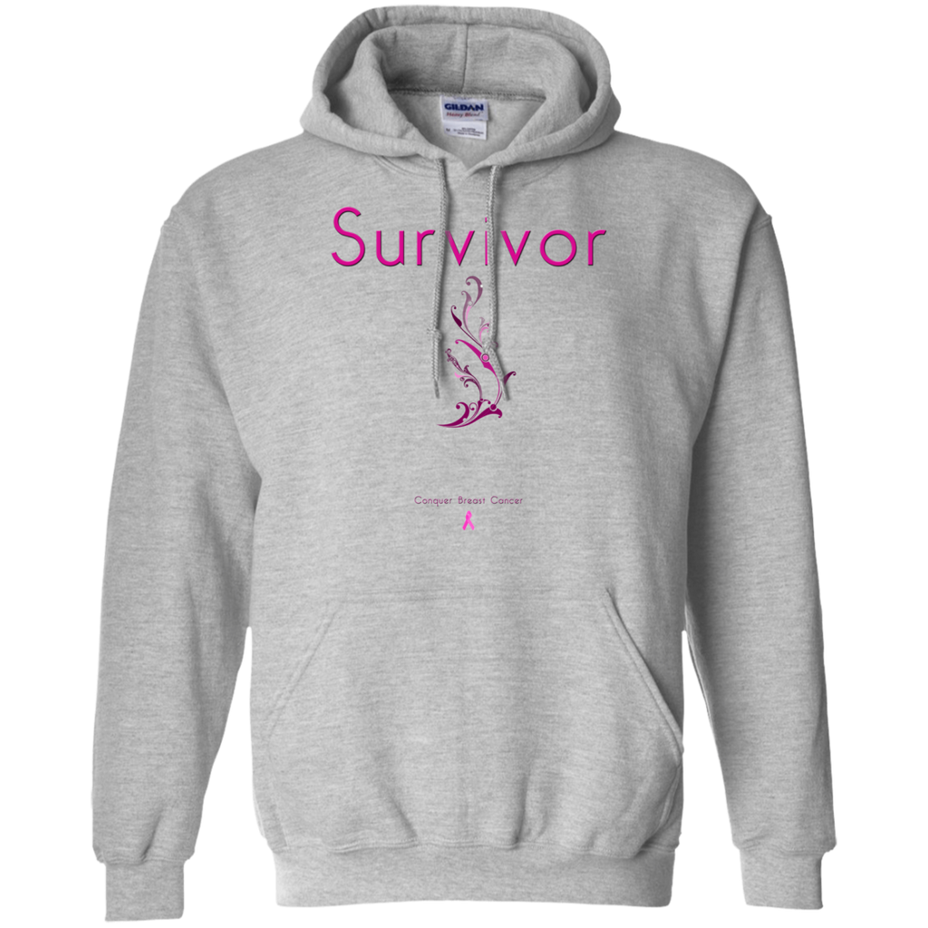 G185 Pullover Hoodie 8 oz.-Survivor