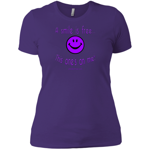 NL3900 Ladies' Boyfriend T-Purple Smile