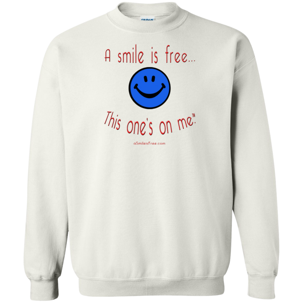 G180 Crewneck Pullover Sweatshirt  8 oz. Smile America BRW