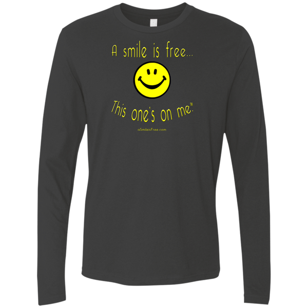 NL3601 Men's Premium LS Yellow Smile