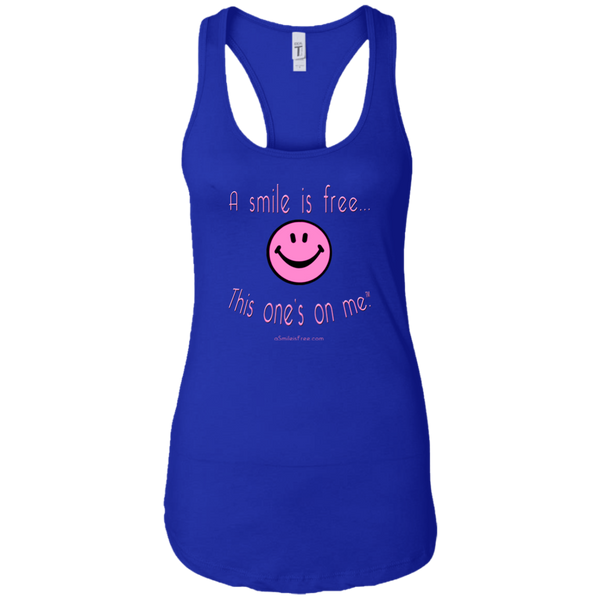 NL1533 Ladies Ideal Racerback Tank Pink Smile