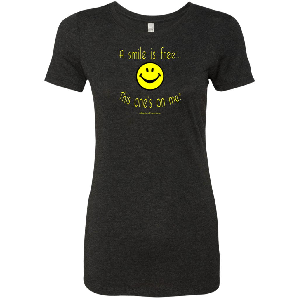 NL6710 Ladies' Triblend T-Yellow Smile