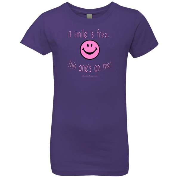 NL3710 Girls' Princess T-Shirt Pink Smile