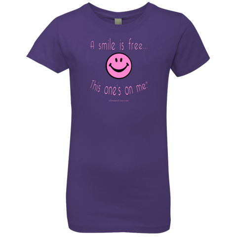 NL3710 Girls' Princess T-Shirt Pink Smile