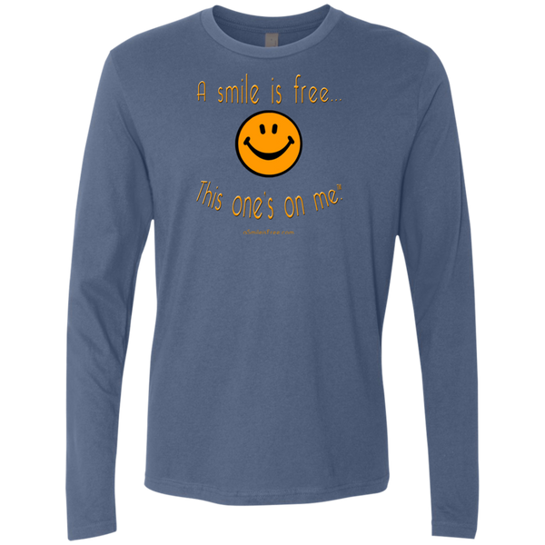NL3601 Men's Premium LS Pumpkin Smile