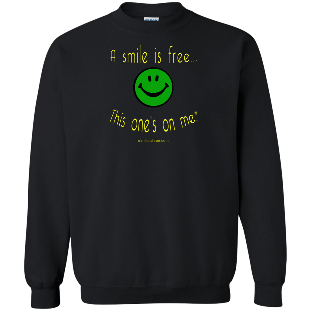G180 Crewneck Pullover Sweatshirt  8 oz. Smile Jamaica GYB