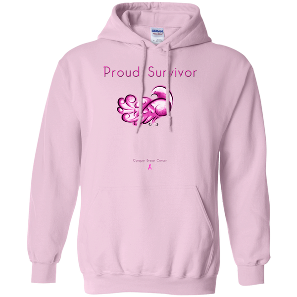 G185 Pullover Hoodie 8 oz.-Proud Survivor