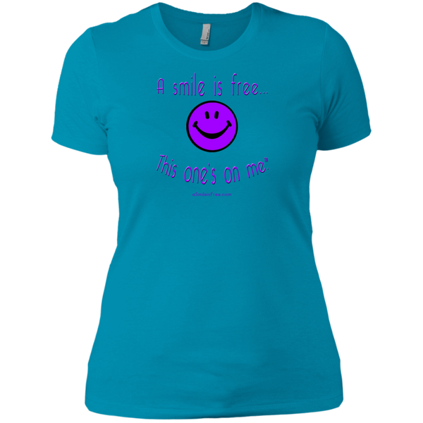 NL3900 Ladies' Boyfriend T-Purple Smile