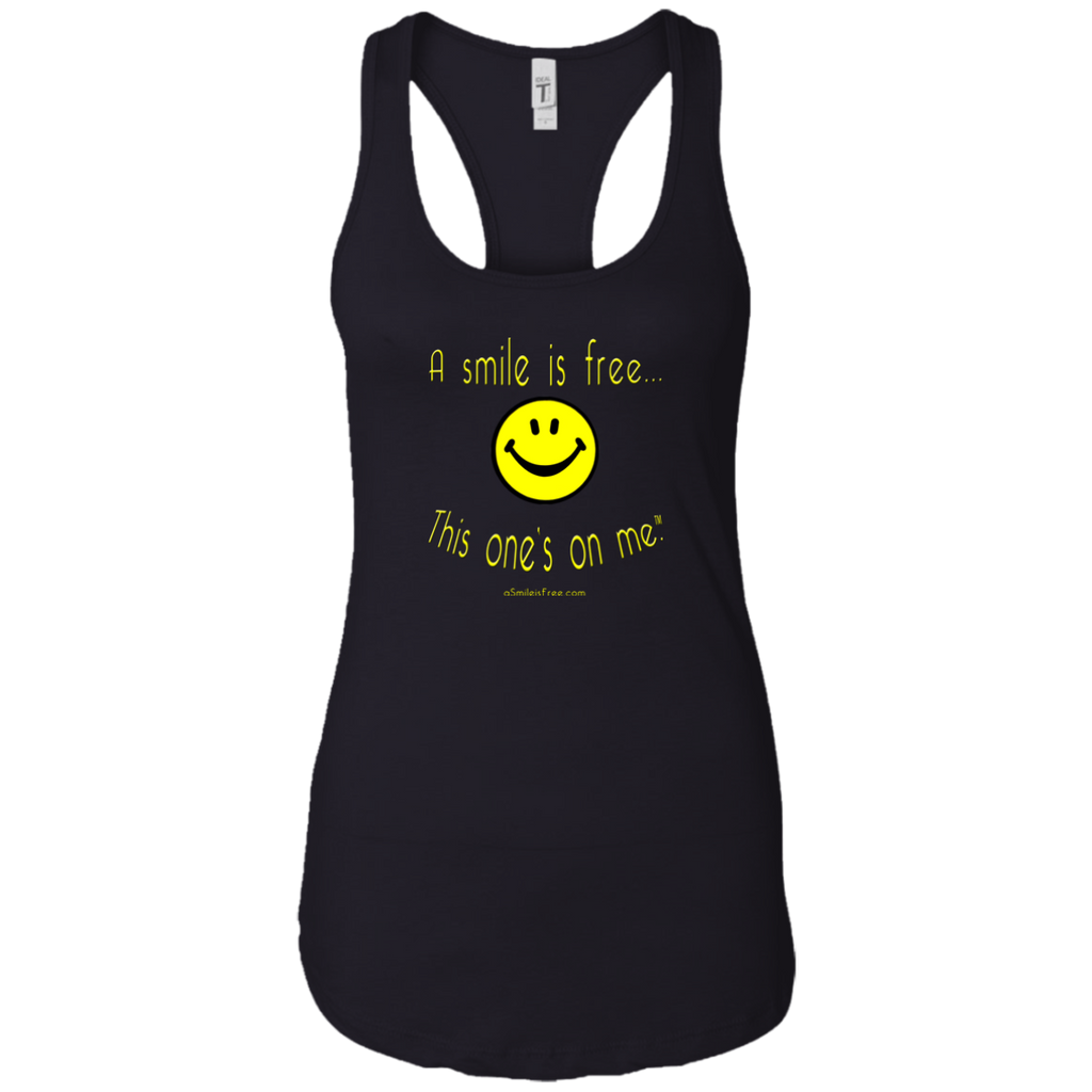 NL1533 Ladies Ideal Racerback Tank Yellow Smile