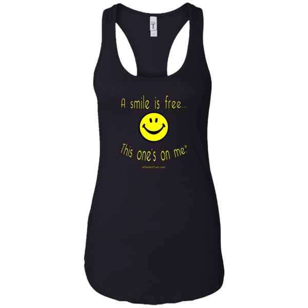 NL1533 Ladies Ideal Racerback Tank Yellow Smile