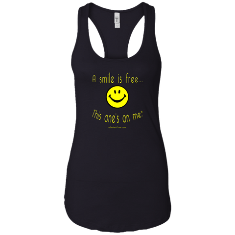NL1533 Ladies Ideal Racerback Tank Yellow Smile