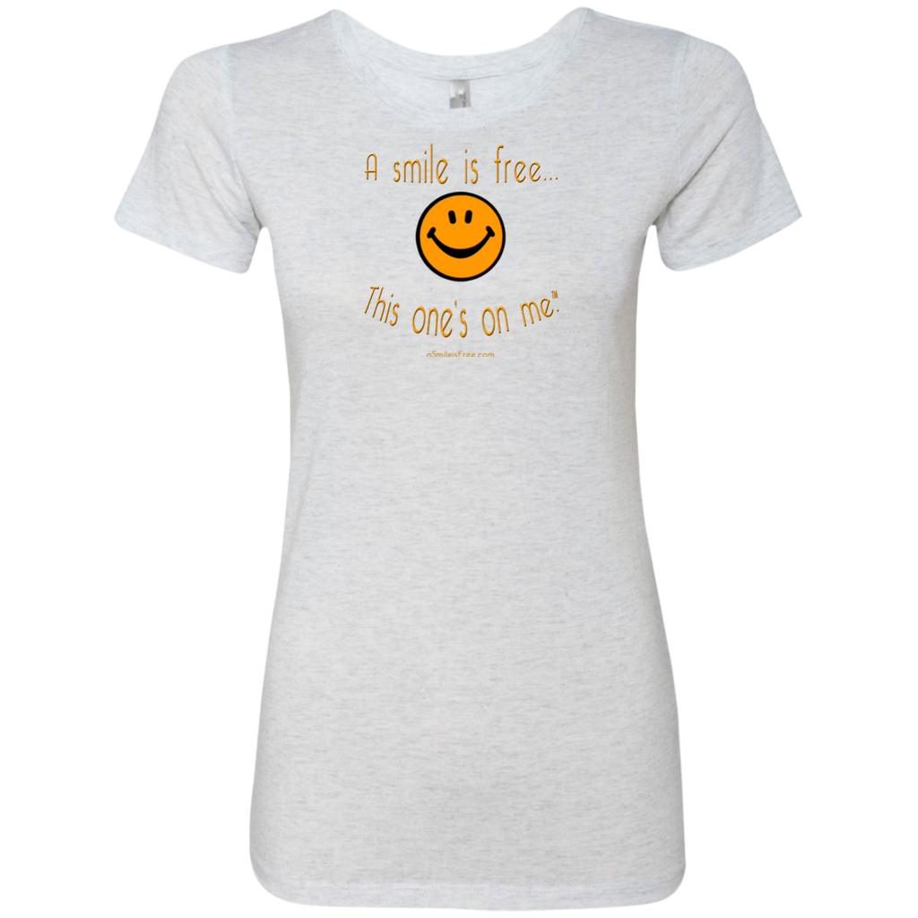 NL6710 Ladies' Triblend T-Pumpkin Smile