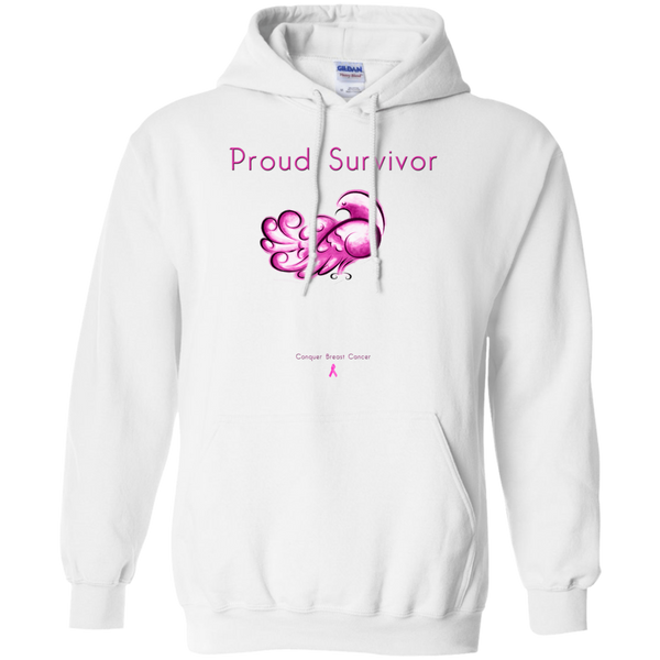 G185 Pullover Hoodie 8 oz.-Proud Survivor
