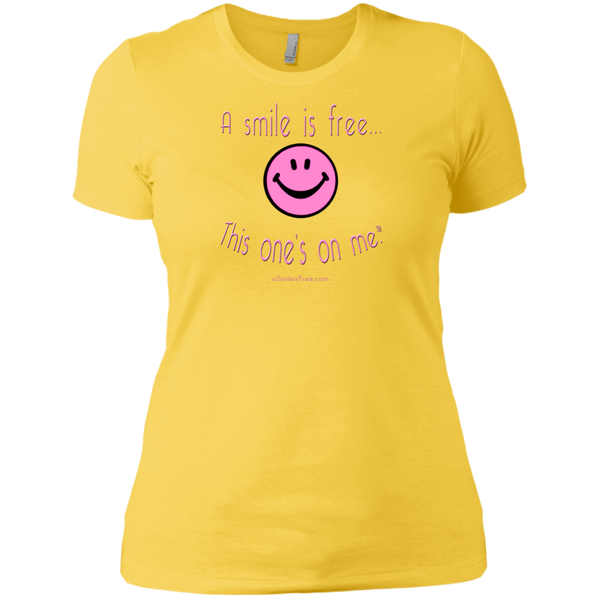 NL3900 Ladies' Boyfriend T-Pink Smile