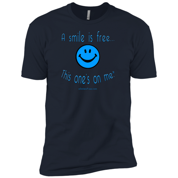 NL3600 Premium Short Sleeve T-Blue Smile