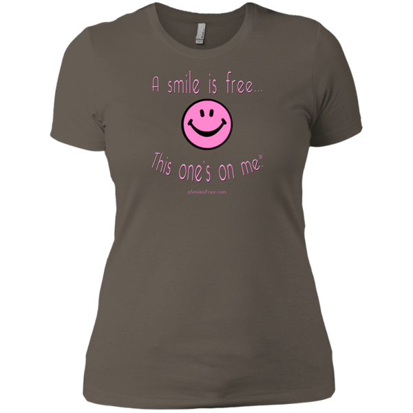 NL3900 Ladies' Boyfriend T-Pink Smile
