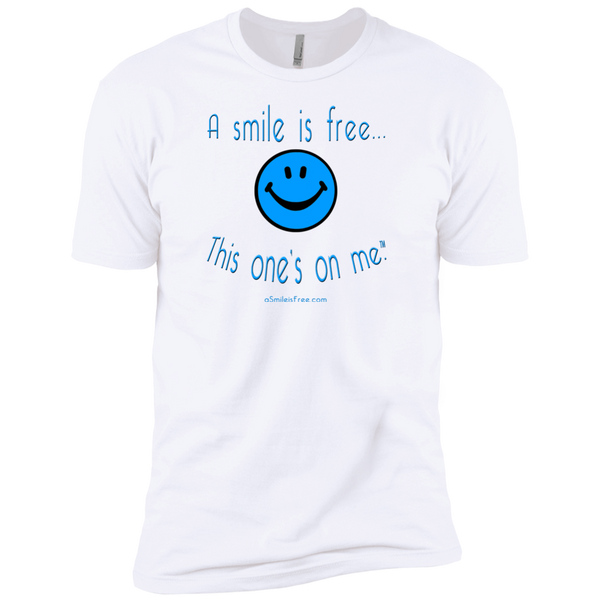 NL3600 Premium Short Sleeve T-Blue Smile