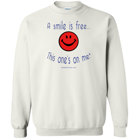 G180 Crewneck Pullover Sweatshirt  8 oz. Smile America RBW