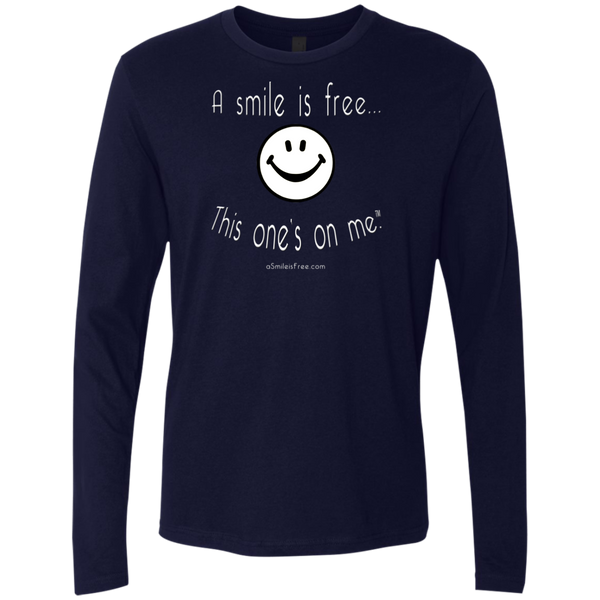 NL3601 Next Level Men's Premium LS White Smile