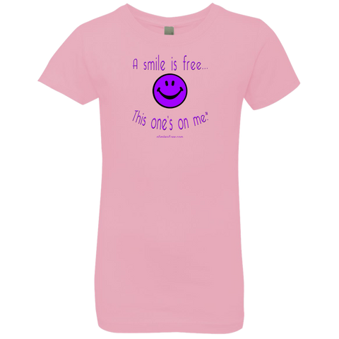NL3710 Girls' Princess T-Shirt Purple Smile