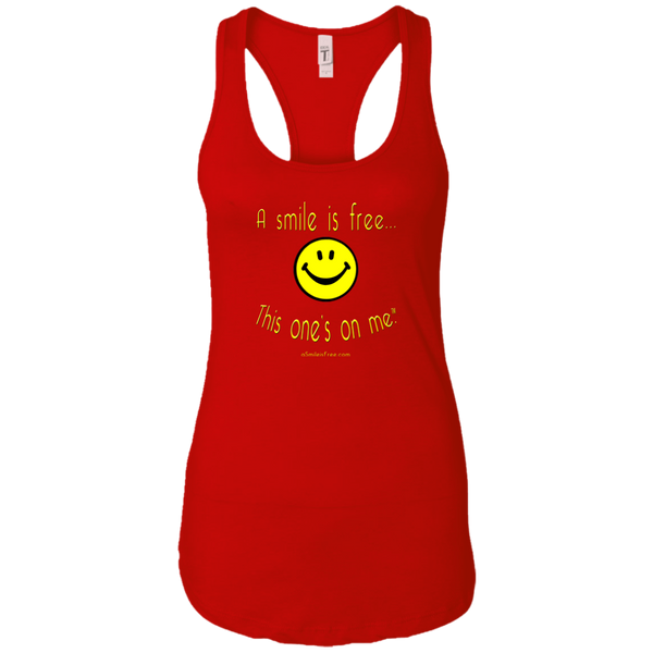 NL1533 Ladies Ideal Racerback Tank Yellow Smile