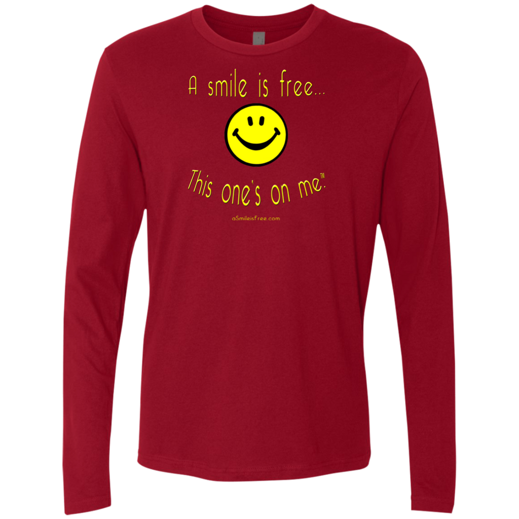 NL3601 Men's Premium LS Yellow Smile