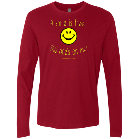 NL3601 Men's Premium LS Yellow Smile