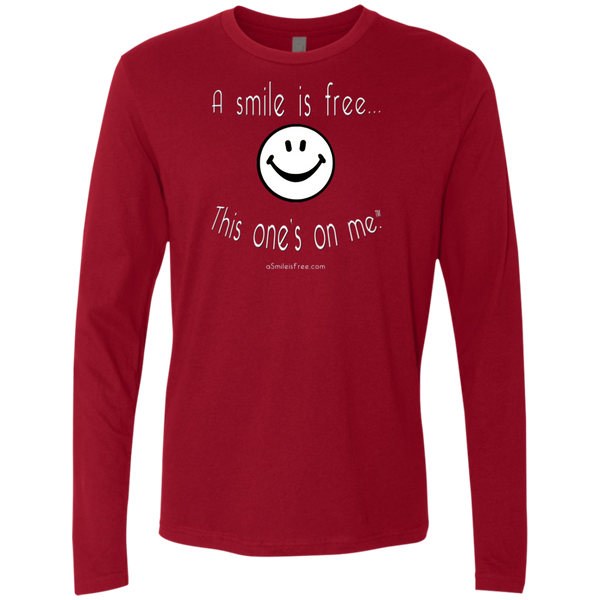 NL3601 Next Level Men's Premium LS White Smile