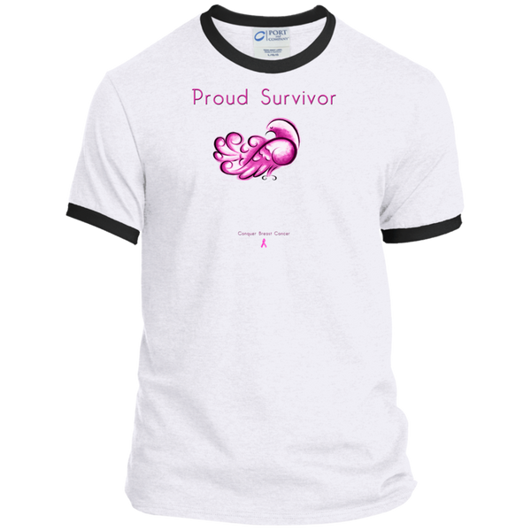 PC54R Ringer Tee-Proud Survivor