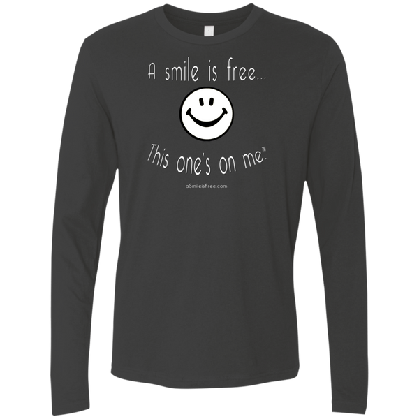 NL3601 Next Level Men's Premium LS White Smile