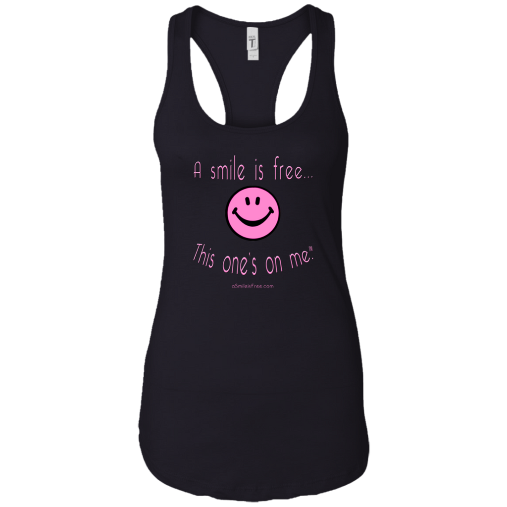 NL1533 Ladies Ideal Racerback Tank Pink Smile