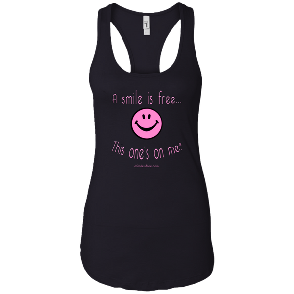 NL1533 Ladies Ideal Racerback Tank Pink Smile