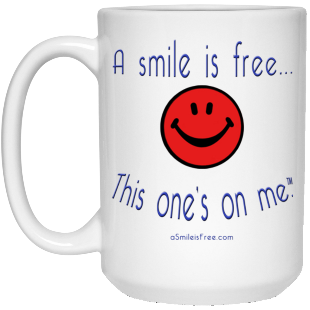 21504 15 oz. White Mug Smile America RBW