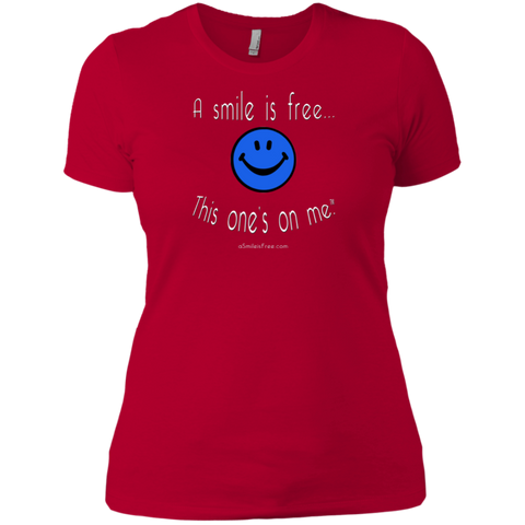NL3900 Ladies' Boyfriend T-Shirt Smile America BWR