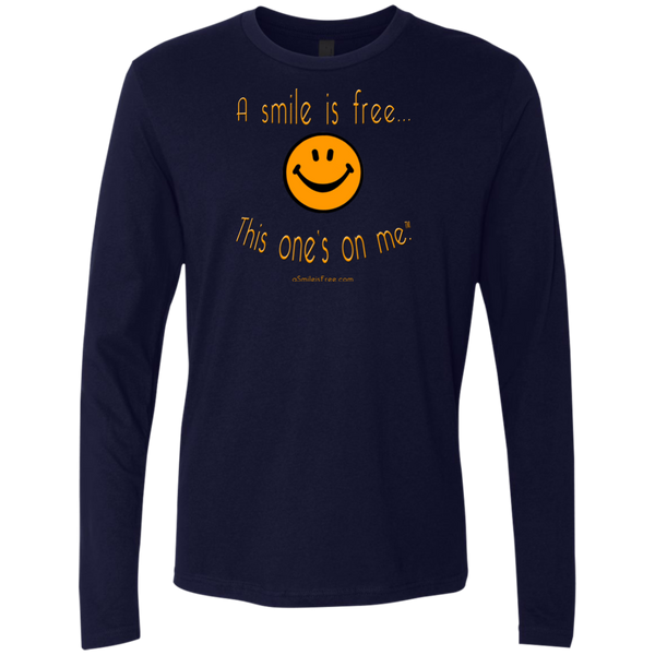 NL3601 Men's Premium LS Pumpkin Smile