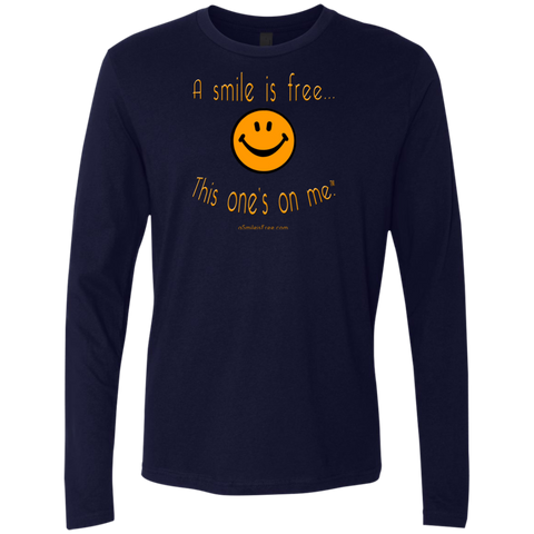 NL3601 Men's Premium LS Pumpkin Smile