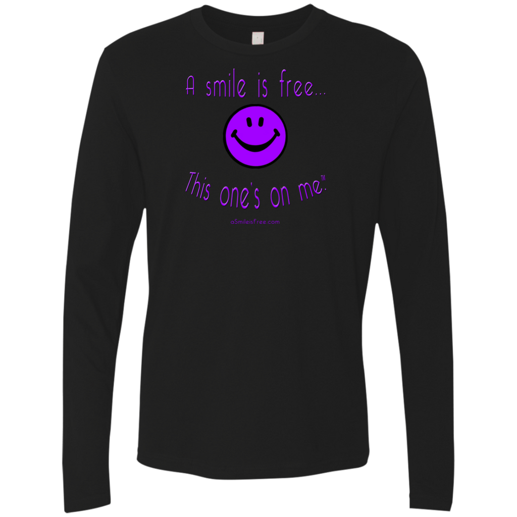 NL3601 Men's Premium LS Purple Smile