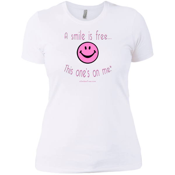 NL3900 Ladies' Boyfriend T-Pink Smile